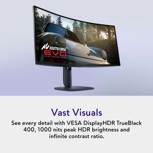 Alienware 34” QD-OLED Gaming Monitor – UltraWide Curved Display