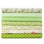 E&EY Fat Quarters Quilting Fabric Bundles 49 X 51 cm 19” x 20” inches, for Patchwork Sewing Crafting Print Floral (Green)