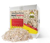 Hemp Bedding for Chicken Coop, Small Animal Litter for Guinea Pig, Hamster, Bunny Rabbit, Snake, Ferret, Tortoise, Rat and More - Pine Wood Shavings Alternative for Chickens and Poultry (10lb)