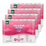 by Amazon Ultra Soft Toilet Tissue, 4-ply, 48 Rolls (4 Packs of 12), 160 Sheets per Roll, FSC Certified