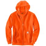 Carhartt Men's Loose Fit Midweight Full-Zip Sweatshirt, Brite Orange, Large