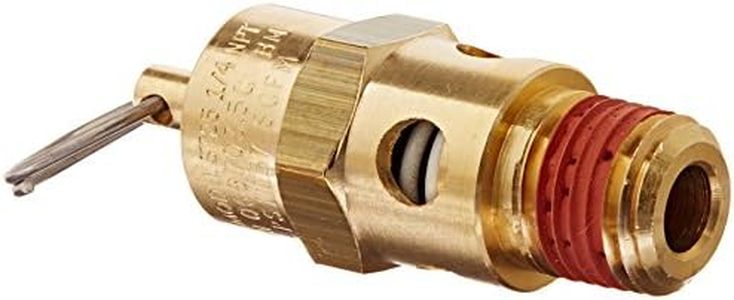 Control Devices ST25-1A175 ST Series Brass Soft Seat ASME Safety Valve, 175 psi Set Pressure, 1/4 Male NPT