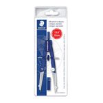 Staedtler 2-Piece Advanced Student Geometrical Compass, Blue, Silver