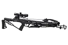 Killer Instinct Rival 410 Crossbow Package with 4x32 IR-W Scope, Rope Cocker, String Suppressors, 3-Bolt Quiver, 3 Hypr Lite Bolts and Field Tips, with a Stick of Rail Lube
