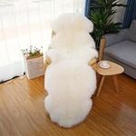 Altlue Real Genuine Sheepskin Rugs Natural Fur Rug Double Sheepskin Rug Authentic Sheepskin Throw Rug Sheepskin Seat Covers for Chairs Recliner Sofa Wool Rug Fluffy Rugs for Bedroom Livingroom