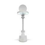 VAR TECH Plastic 268 Led Magnifying Lamp, Magnifier Table Top,White