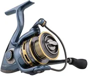 Pflueger President Spinning Reel, Size 40 Fishing Reel, Right/Left Handle Position, Graphite Body and Rotor, Corrosion-Resistant, Aluminum Spool, Front Drag System