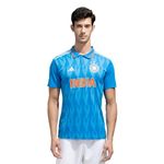 adidas Official India Cricket ODI Fan Jersey (UK, Alpha, M, Regular, Regular, Bright Blue)