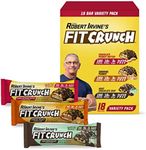 FITCRUNCH Snack Size Protein Bars, Designed by Robert Irvine, 6-Layer Baked Bar, 3g of Sugar, Gluten Free & Soft Cake Core (18 Count, Variety Pack)