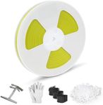 JIADIstrap Heavy Duty Banding Strapping kit Contain 1/2" x3200" Polypropylene Packaging Straps & 100 Plastic Clips 20 Edge Protectors Tensioner with Cutter Too Glove