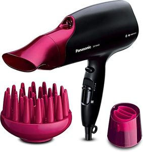Panasonic EH-NA65 Nanoe Hair Dryer with Diffuser, Quick Dry & Styling Nozzle - Visibly Improved Shine (Pink), Gifts for women