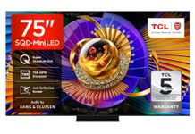 TCL 75C7L-UK 75 Inch SQD-Mini LED TV, 4K HDR 3000 nits and 1,352 dimming zones, Google TV, Dolby Vision & Atmos, Audio by Bang & Olufsen, 144Hz, Apple AirPlay 2 & Alexa (2026 New Model)