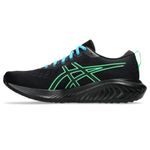 ASICS Men's GEL-EXCITE 10 Running Shoes, Black/New Leaf, 7.5