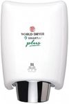 World Dryer K-974P SMARTdri Plus High Efficiency Intelligent Automatic Hand Dryer with Aluminum White Cover, Single Port Nozzle, 110-120V