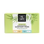 Pee Safe 100% Organic Cotton Biodegradable Sanitary Pads, Quarterly Pack (Pack Of 14 Regular & 18 Overnight Pads) |Anti-Bacterial | Superb Absorbency | Skin Friendly|Comfortable