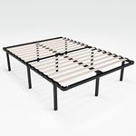 ZINUS SmartBase Euro Slats Mattress Foundation / 14 Inch Metal Platform Bed Frame / No Box Spring Needed / Sturdy Steel & Wood Frame / Underbed Storage, Full