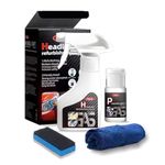 2025 Car Headlight Restoration Kit,180ml Fluid and 10ml Coating,Clears Haze & Scratches,Glossy Finish