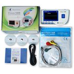 Heal Force Prince 180B Portable ECG Monitor Continuous Measuring With 3-Lead ECG Cable and Electrodes