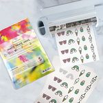 Evergreen Goods 10 Sheets Printable Sticker Vinyl for Cricut Cutters | Matte White A4 Waterproof | Inkjet Printing | Die Cutting/Plotting Machines - Silhouette Brother Gemini | Make Stickers at Home