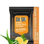 Svish On The Go Intimate Hygiene Wipes For Men lSkin Friendly pH | Dermatologically Tested With Oud Fragrance & Aloe Vera Extracts | Prevents Odour, irritation in intimate area (Pack of 4, 40 Wipes)