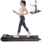 CITYSPORTS Treadmills for home,Under Desk Treadmill Ultra Slim Walking Pad with Remote,LED Display and Bluetooth Speaker,Compact Motorised Treadmill,No Assembly