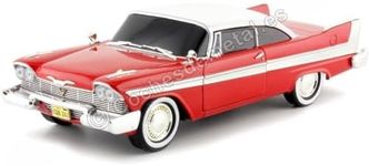 GreenLight 1: 24 Hollywood - Christine - 1958 Plymouth Fury Evil Version (Blacked Out Windows) 84082 Red