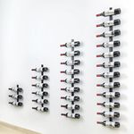 Wall Wine Rack for 12 Wine Bottles, DIY Detachable Wine Storage Organizer, Wall Mount Wine Bottle Display Holder Towel Rack Used As One or Four, for Kitchen, Pantry, Dining Room, Bar, Wine Cellar