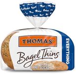 Thomas' Bagel Thins Everything Bagels, 8 count, (1.63 oz each), Soft Pre-sliced Bagels, 13 oz Bag