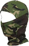 wtactful Camouflage Balaclava Face Mask Hood Ninja Outdoor Cycling Motorcycle Hunting Hiking Tactical Airsoft Paintball Gear Wind Dust Sun UV Breathable Full Face Mask SP-06