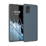 kwmobile Case Compatible with Samsung Galaxy A71 Case - Soft Slim Protective TPU Silicone Cover - Dark Slate