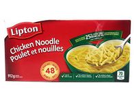 Lipton Chicken Noodle Soup Reduced Sodium - 25% Less Salt - 16 Pouches Equals 48 Bowls