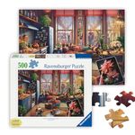 Ravensburger Cozy Boho Studio Puzzle - Large Format 500 Piece Jigsaw | Vibrant, Glare-Free Imagery | Perfect Interlocking Fit | Ideal for Adults