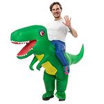 ALLC Inflatable Dinosaur Sumo Wrestler Costume for Adult, Inflatable Sumo Suit Dress Up T-REX Costumes for Boy Girls Men Women Halloween, Christmas (Green Dinosaur-Adult)