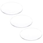 sourcing map 3pcs Watch Glass Lens 34.5mm Dia 1.5mm Thickness Single Dome Round Clear Crystal Lens Watch Replacement Parts for Watchmaker Repair