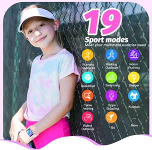 Kids Smart Watch – Pink Touchscreen GPS Tracker