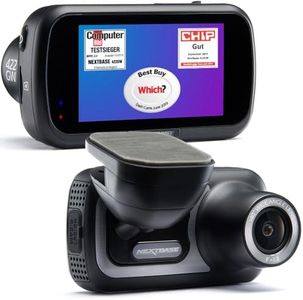 Nextbase 422GW Dash Cam 2.5" HD 1440p Touch Screen Car Dashboard Camera, Amazon Alexa, WiFi, GPS, Emergency SOS, Wireless, Black