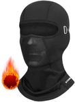 Winter Balaclava SKi Mask for Men Women Warm Face Mask Thermal Face Cover for Cold Weather Motorcycle Snowboard Cycling, Glasseshole-black, One Size