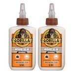 Gorilla 6202001-2 Wood Glue (2 Pack), 4 oz