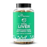 Vital Liver Cleanse Detox & Repair – 9-in-1 Liver Support Supplement – Milk Thistle, Artichoke Extract, Turmeric, Adaptogens – Optimal Liver Function and Digestive Health – 60 Vegetarian Soft Capsules