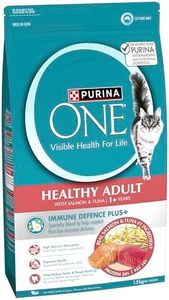 PURINA ONE Adult Dry Cat Food Salmon & Tuna 1.4kg