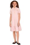 Allen Solly Junior Girl's Cotton A-Line Knee-Length Dress (AGCDERGFA84386_Pink