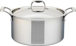 Meyer - SuperSteel Tri-Ply Clad Stainless Steel Dutch Oven with Lid, Induction Cooktop Compatible (9L/9.5qt)