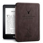 ProElite Deer Smart Flip case Cover for Amazon Kindle 6" 300 ppi 11th Generation 2022, Coffee