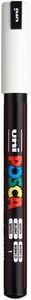 Posca PC1M 1.0mm Ultra Fine Bullet Tip Marker, White