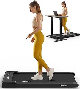 Redliro Walking Pad Treadmill Under Desk, Portable Mini Treadmill with Remote Control, 265lbs Max Weight, Installation-Free Jogging Machine for Home/Office