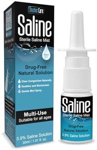 Shusher Care Saline Spray for Nose - Nasal Spray Saline Solution for Newborn, Baby & Adults, Salt Water Decongestant Mist for Stuffy Nose, Travel Friendly, Natural, 0.9% Saline - 30 ml (1.01 fl oz)
