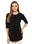 TIGYWIGY Women's Cotton Printed Feeding/Nursing/Maternity TOP (Jet Black, XX-Large)