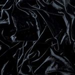 Mirco Velvet Fabric for Costumes and Crafting 61 Inches Width by The Yard Entelare(Black 1Yard)