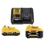 DEWALT 12V MAX 3.0AH + 5.0AH Lithium-Ion Batteries and Charger Starter Kit (DCB135C)