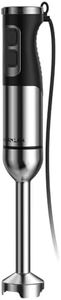 1000W Powerful Immersion Blender Handheld, 2025 New Update Hand Blender with 25-Speed and Heavy-Duty Copper Motor, 4 in 1 Hand Mixer with Chopper, Whisk, Beaker and Wand Silver